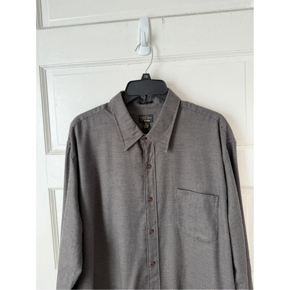 J.Crew Mens Cotton Cashmere Long Sleeve Button Down Shirt Checkered Flannel XL - Picture 6 of 12